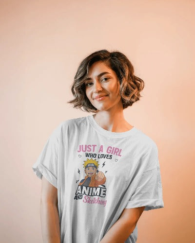 Naruto Inspired - Anime T-shirt For Girls !