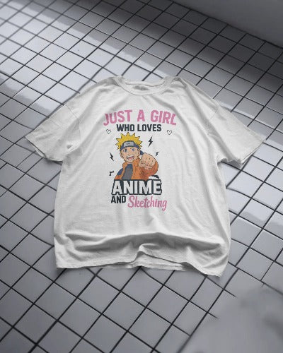 Naruto Inspired - Anime T-shirt For Girls !